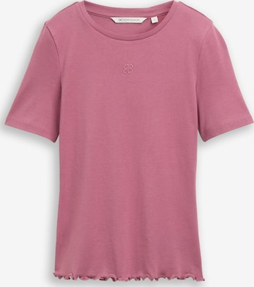 TOM TAILOR DENIM T-Shirt in Pink: Vorderseite
