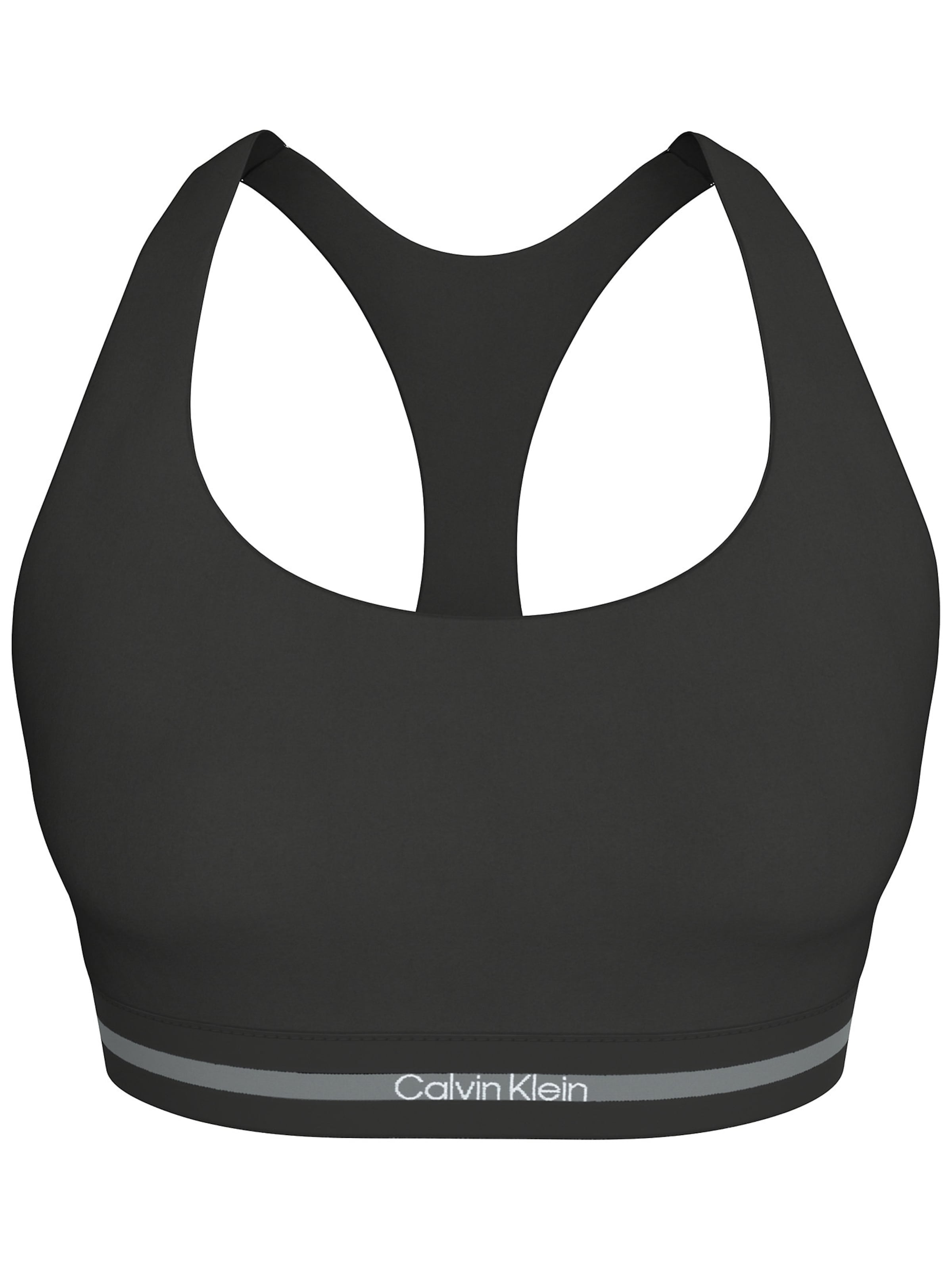 Calvin Klein Sport Bralette Sports Bra in Black: front