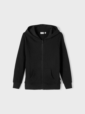 NAME IT Sweatjacke 'Nes' in Schwarz