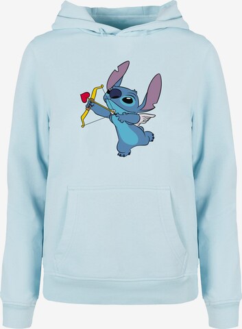 ABSOLUTE CULT Sweatshirt 'Ladies Stitch - Cupid Valentines' in Blauw: voorkant