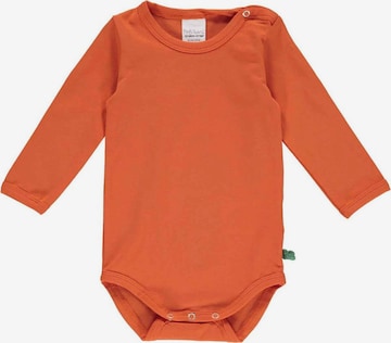 Fred's World by GREEN COTTON Rompertje/body 'Langarm' in Oranje: voorkant