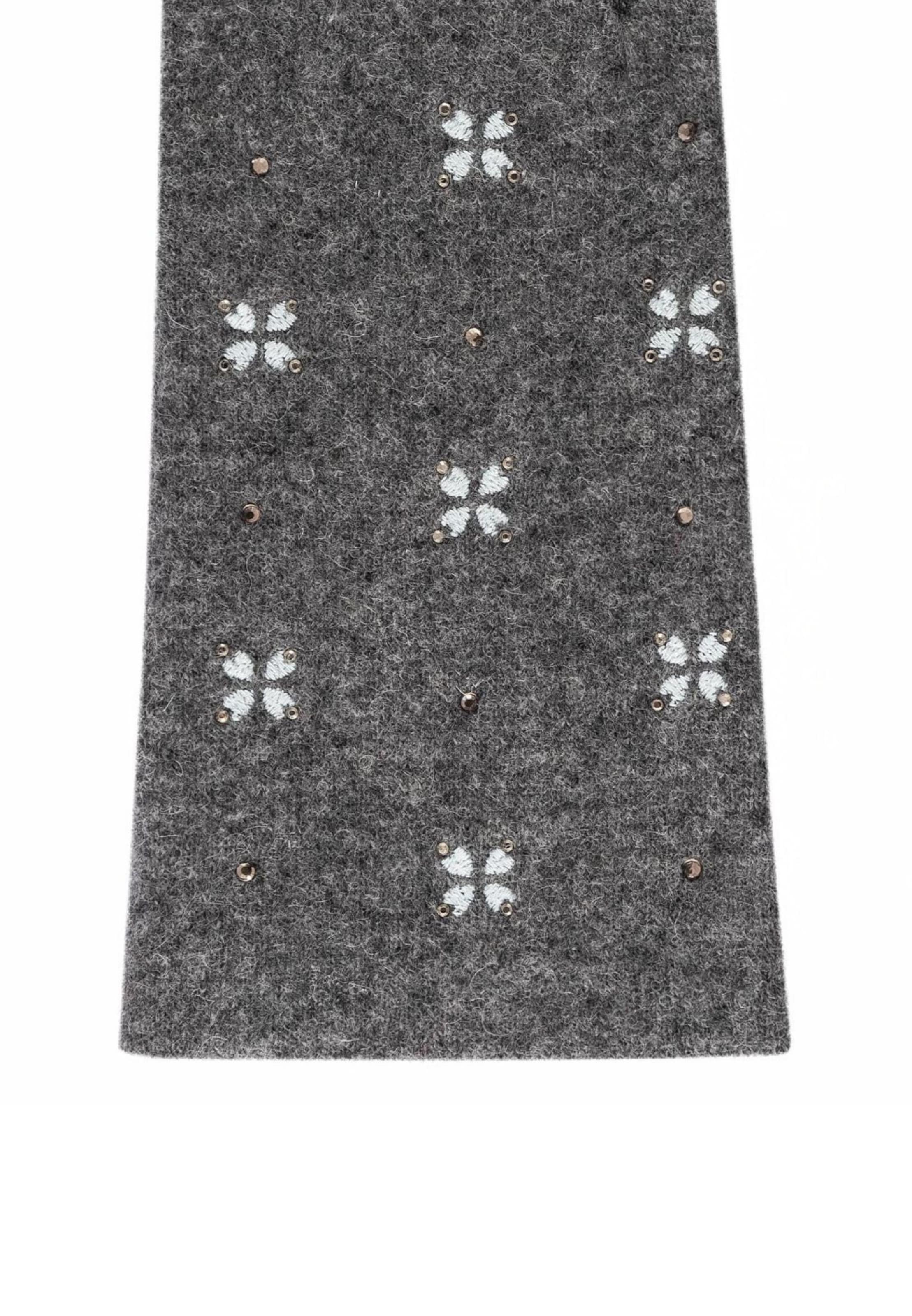 Roeckl Full finger gloves 'SHINY AURORA' in Grey