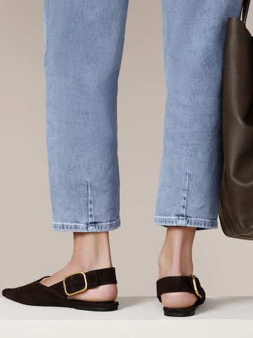 mėlyna STREET ONE Barrel Džinsai 'Karlie'