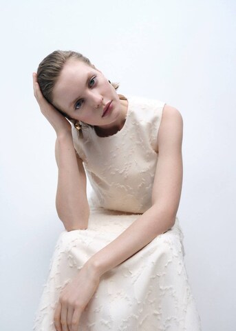 MANGO Top 'Floc' in White