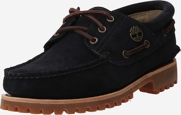 TIMBERLAND Veterschoen in Blauw: voorkant