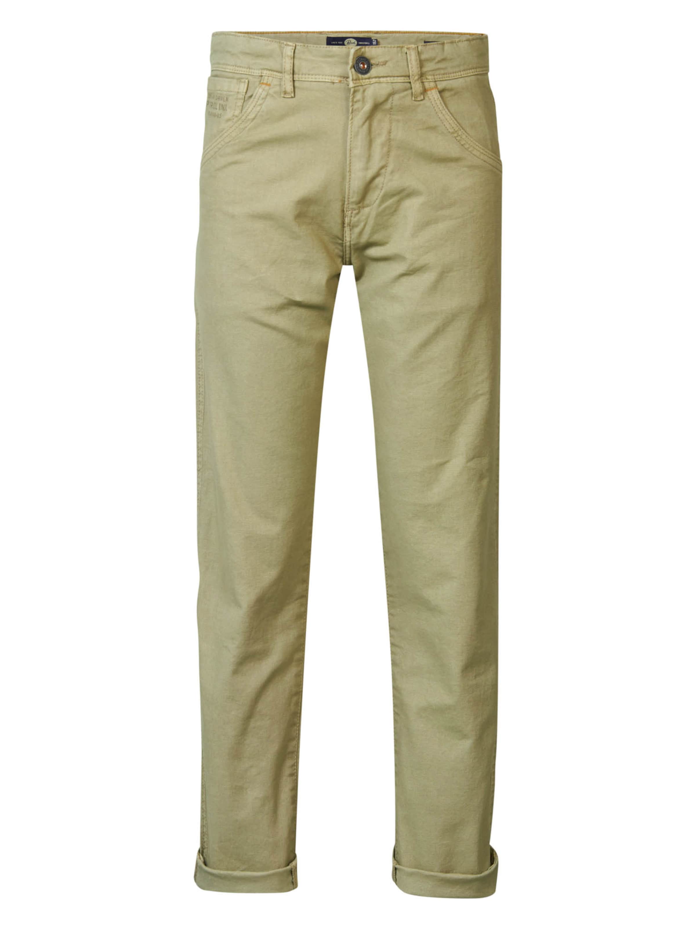 Petrol Industries Regular Trousers 'Sunspark' in Green: front
