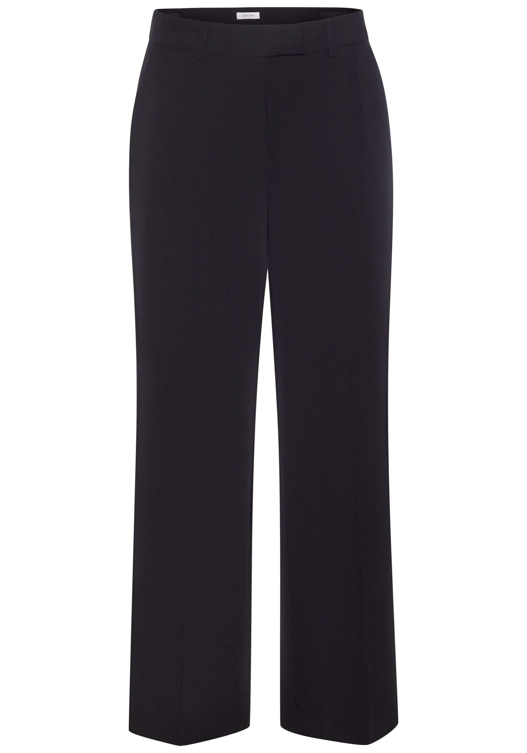 LASCANA - Pierna ancha Pantalón en negro: frente