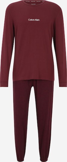 Calvin Klein Underwear Pitkä pyjama värissä karhunvatukka / punaisenvioletti / valkoinen, Tuotenäkymä