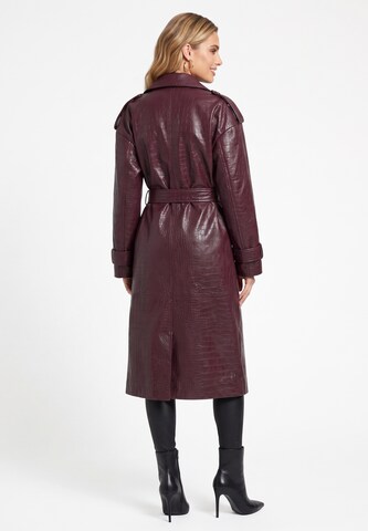 Manteau mi-saison faina en rouge