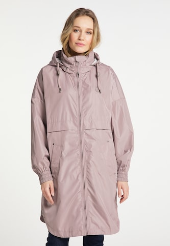 Manteau mi-saison DreiMaster Maritim en rose : devant