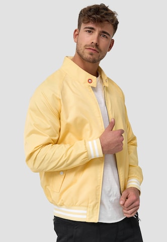 INDICODE JEANS Between-Season Jacket 'Ayser' in Yellow: front