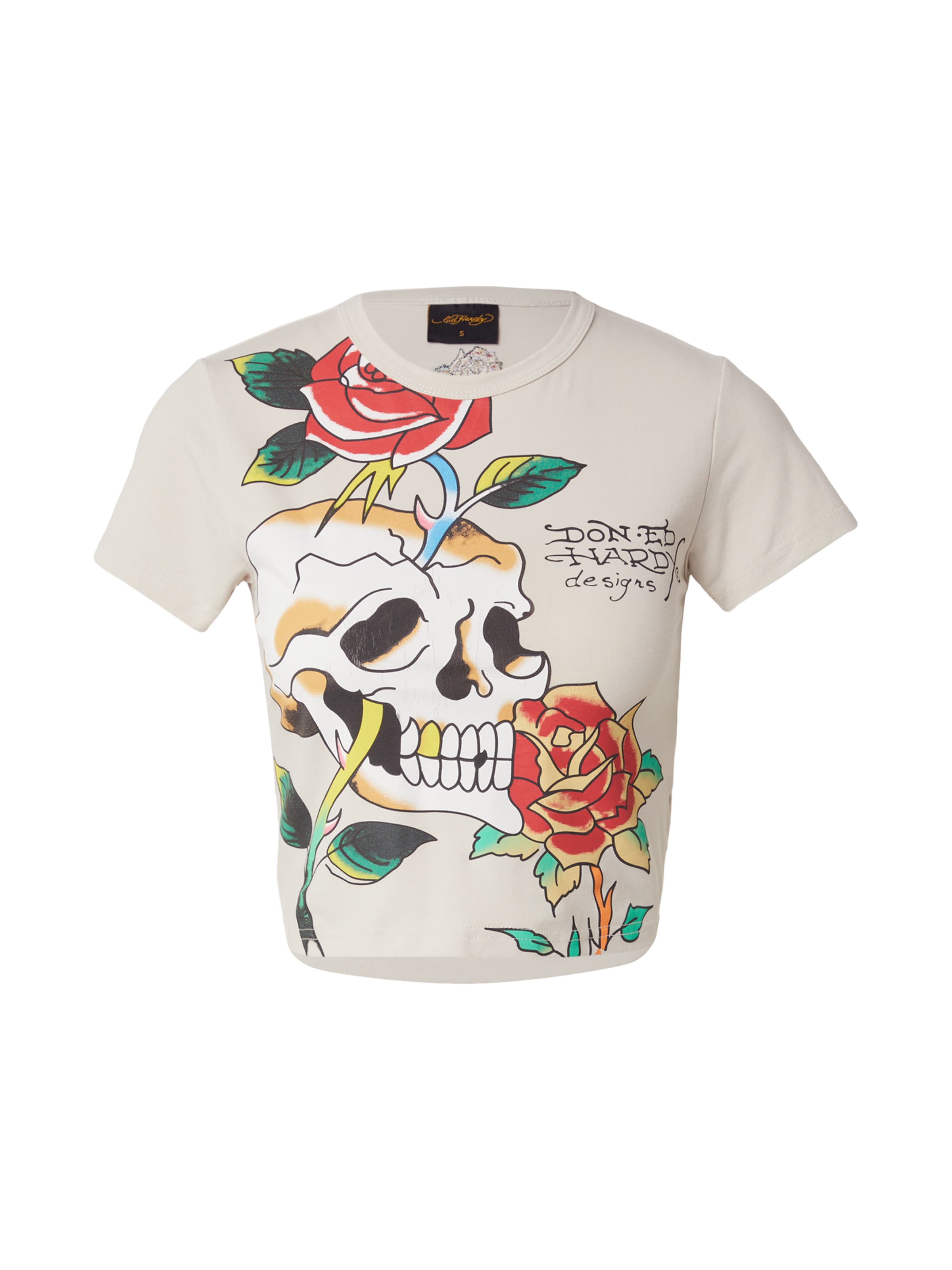 Ed Hardy - Camiseta en beige: frente
