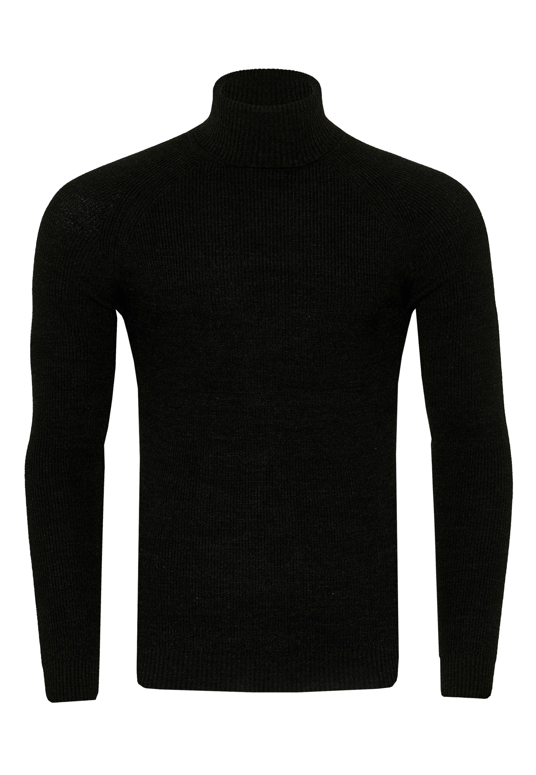 Rusty Neal Pullover mit stilvollem Rollkragen in Grau: Vorderseite