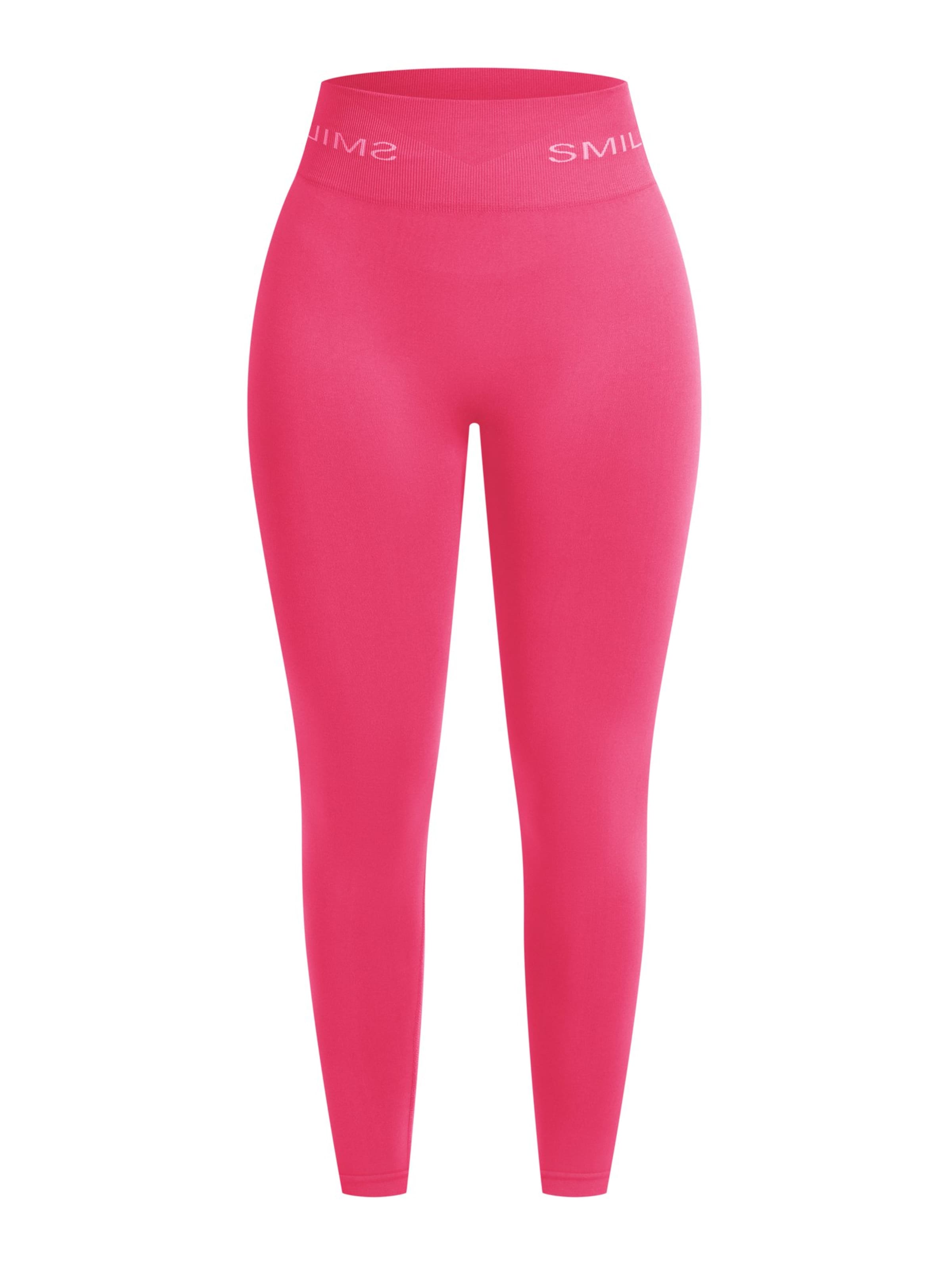 Skinny Leggings Smilodox en rose : devant