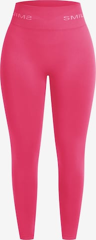 Smilodox Skinny Sporthose 'Azura' in Pink: predná strana