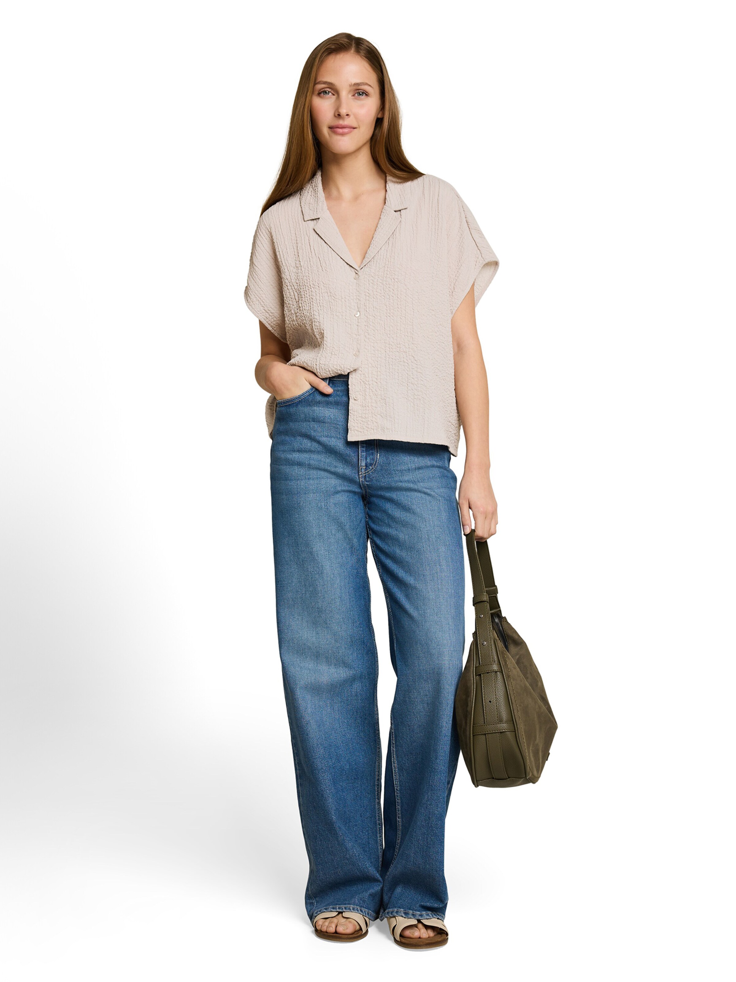 TOM TAILOR DENIM Блузка в Серый