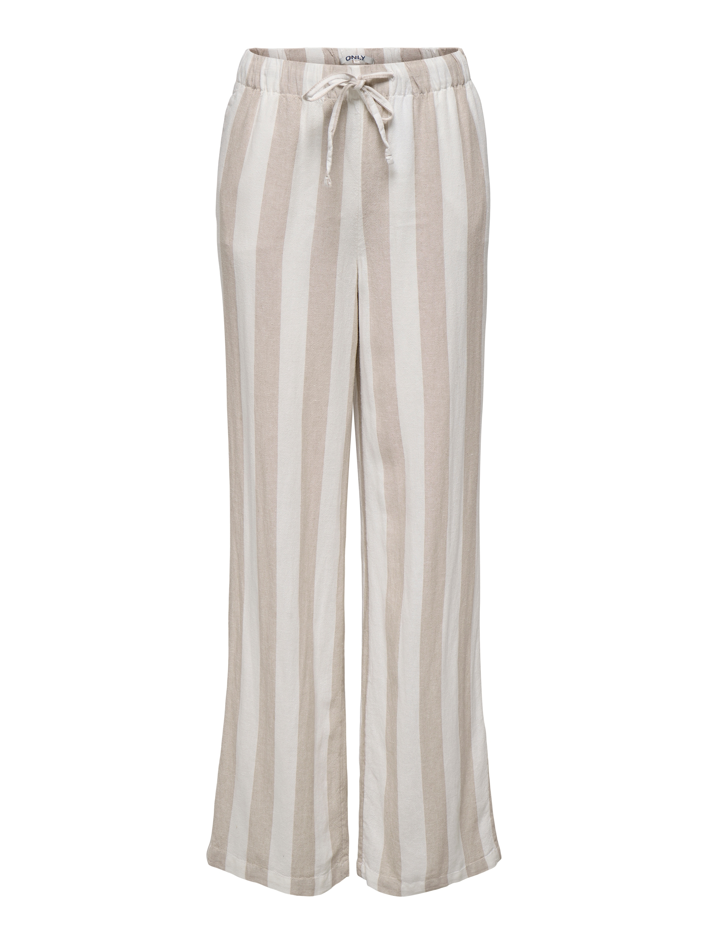 Wide Leg Pantalon 'ONLCaro' ONLY en beige : devant