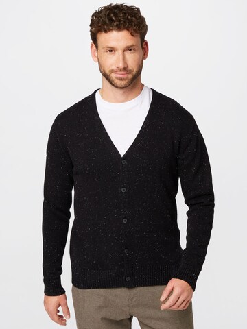 RVCA Knit Cardigan in Black: front