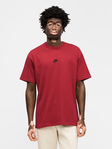 Nike Sportswear Футболка 'PREM ESS' в Красный: спереди