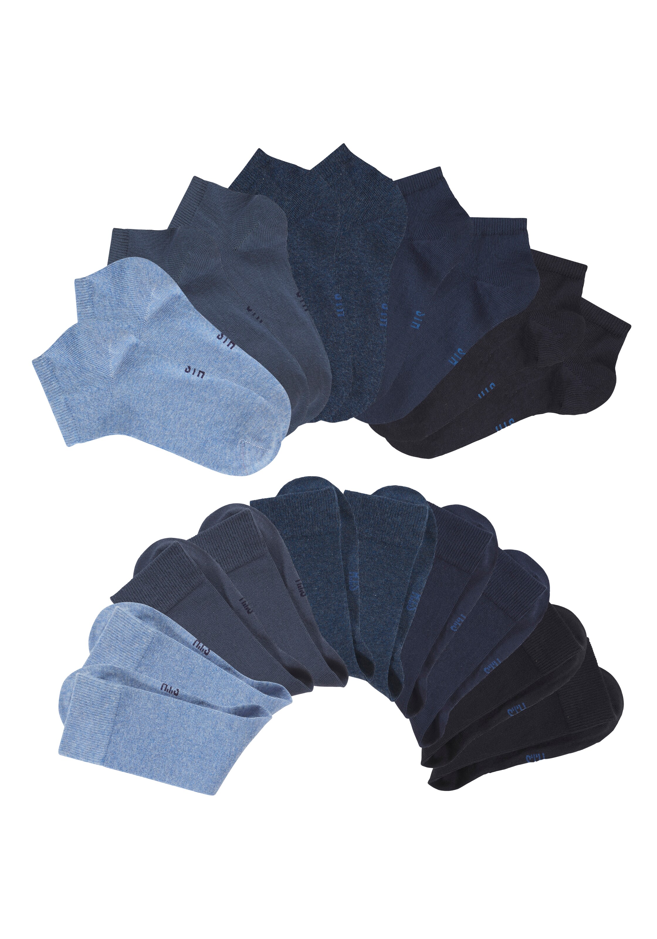 H.I.S Socks in 35-38 in marine blue / Navy / Light blue / mottled blue, Item view