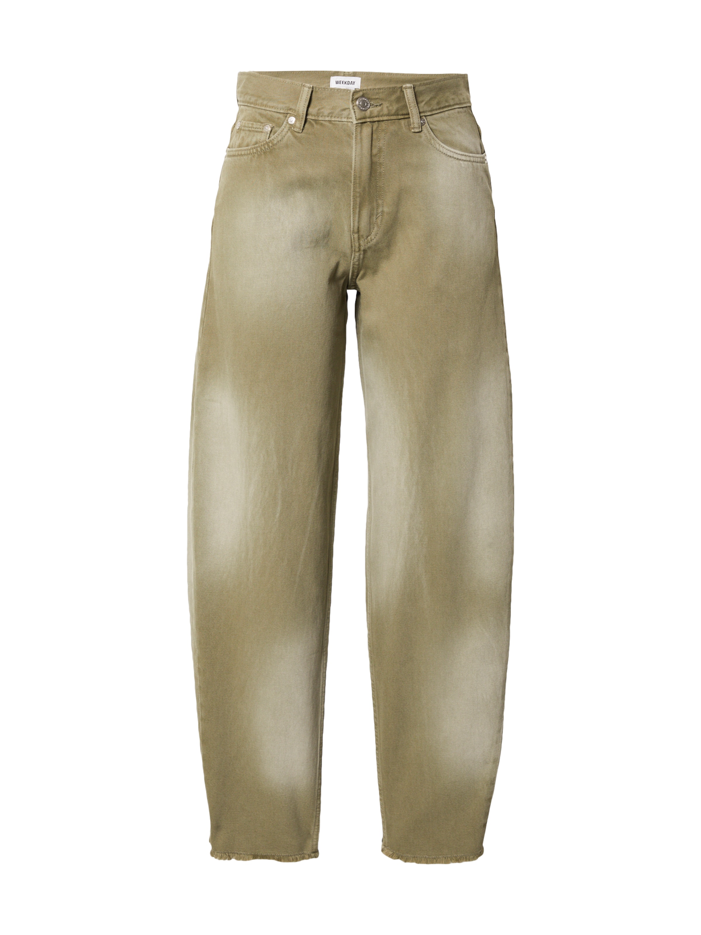 WEEKDAY - Pierna ancha Vaquero 'Faith' en verde: frente