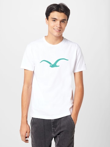 T-Shirt 'Möwe' Cleptomanicx en blanc : devant