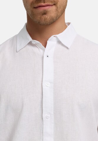 INDICODE JEANS Comfort Fit Hemd 'Ceppo' in Weiß