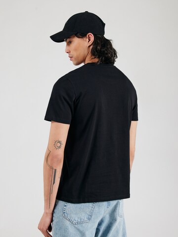 QS T-Shirt in Schwarz