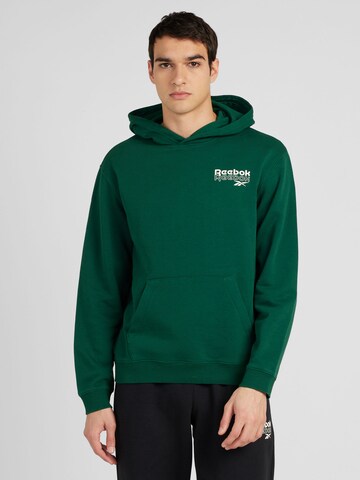 Sweat-shirt 'PROUD' Reebok en vert : devant