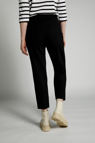 Ulla Popken Regular Pleat-Front Pants in Black