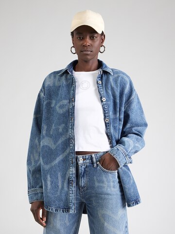 HUGO Prechodná bunda 'Garesa_4_B' - Modrá: predná strana