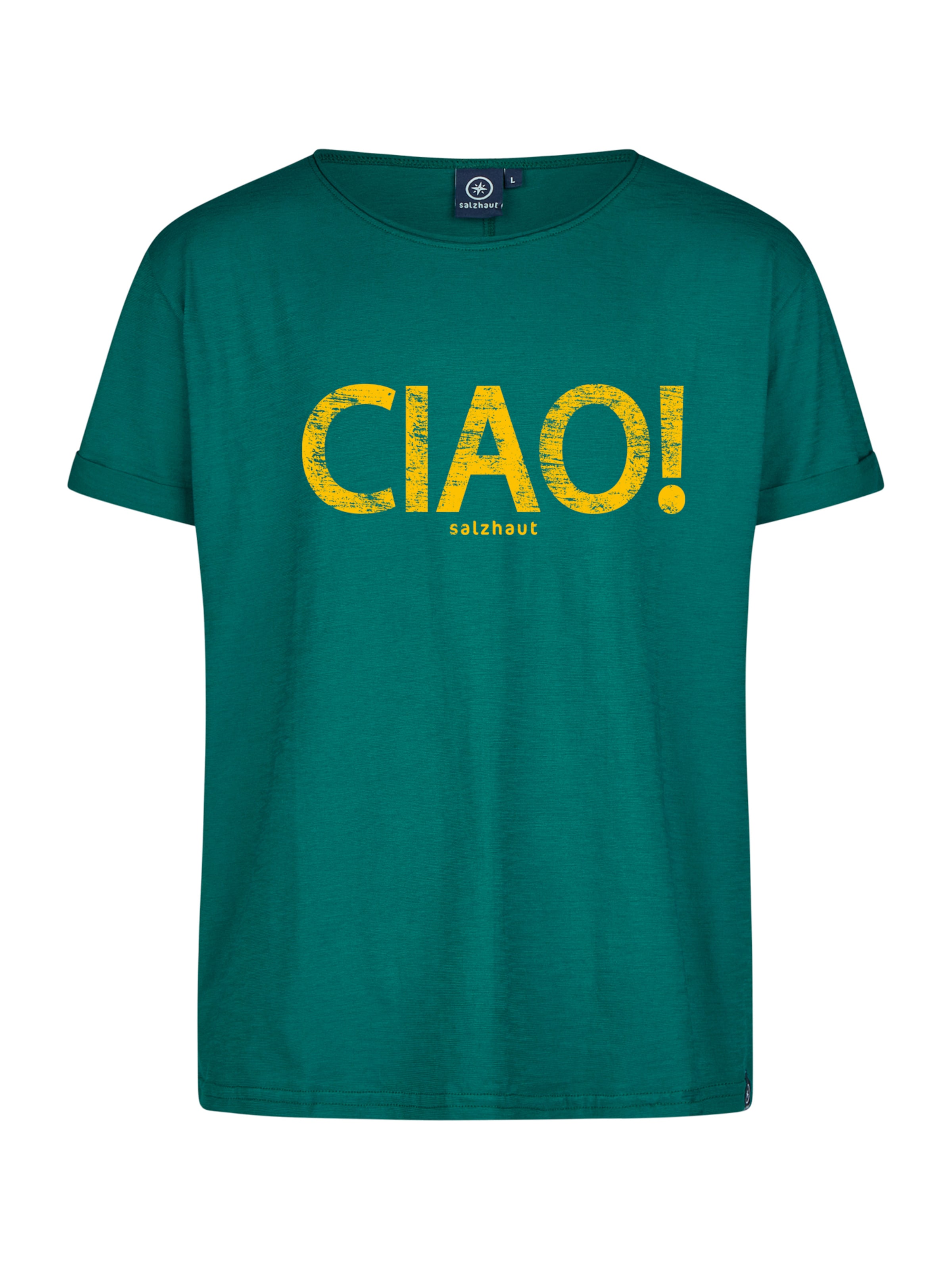 salzhaut Shirt 'Kimm - Ciao' in Green: front