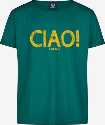 salzhaut Shirt 'Kimm - Ciao' in Green: front