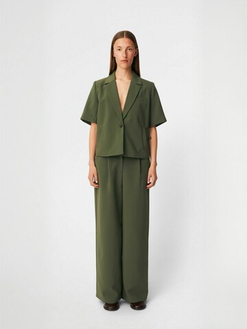 Regular Pantalon ' Galemd ' modström en vert : devant