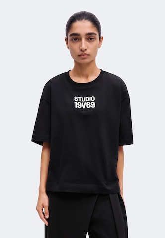 19V69 ITALIA T-Shirt 'Petonia Studio' in Schwarz