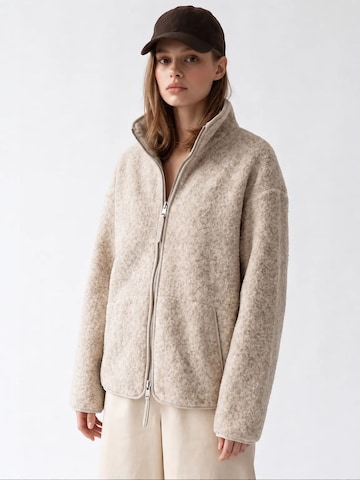 MixRay Fleece jacket 'Sweatshirts' in White