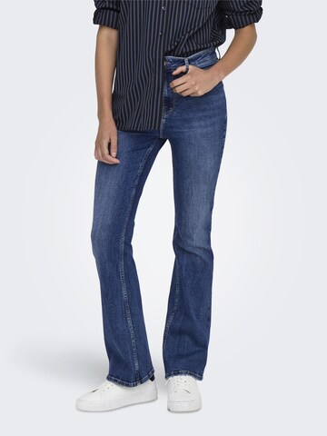 ONLY Flared Jeans 'LUNA' in Blue: front