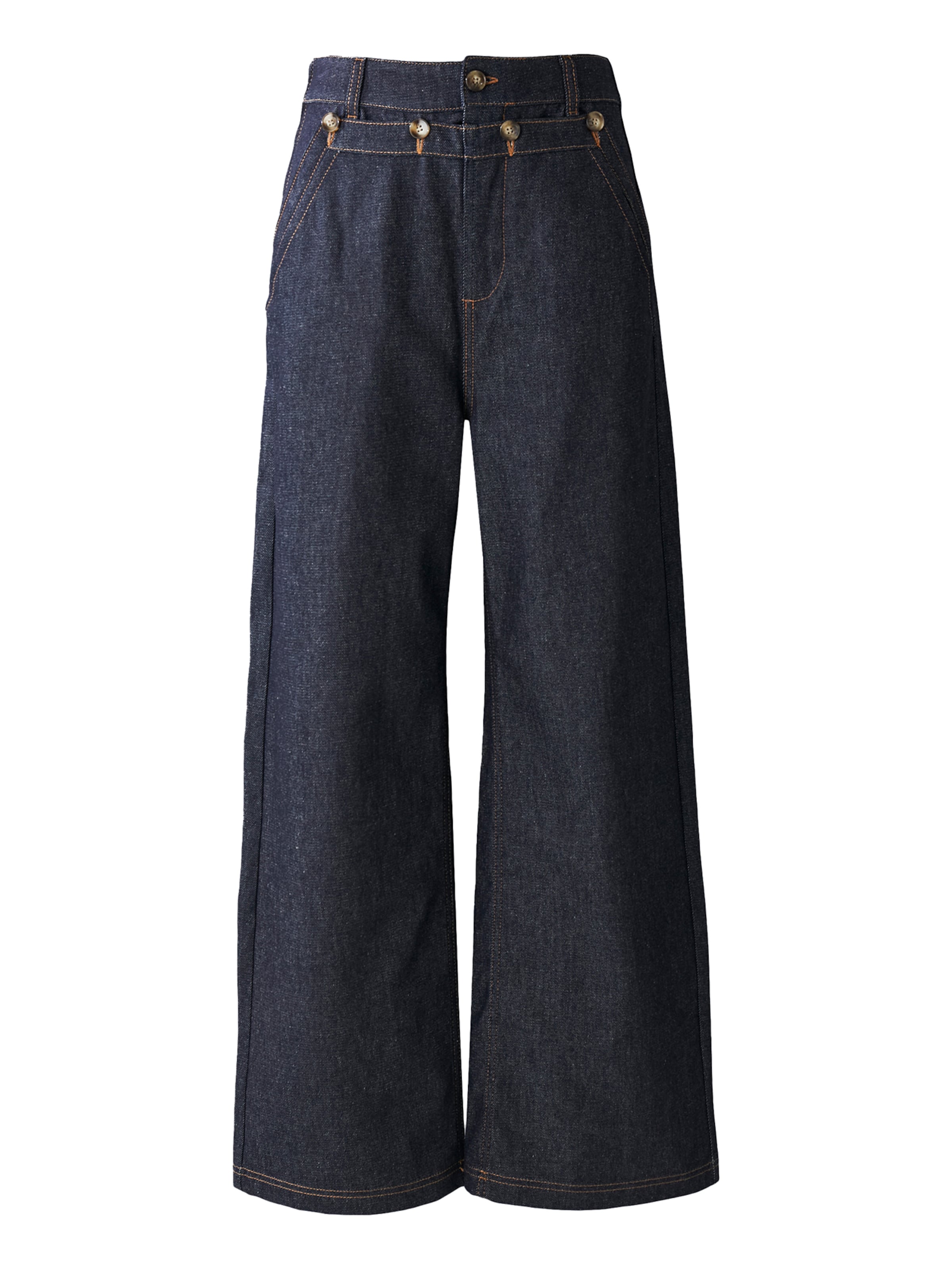 Munthe Wide leg Jeans 'RUPERT' in Blauw: voorkant