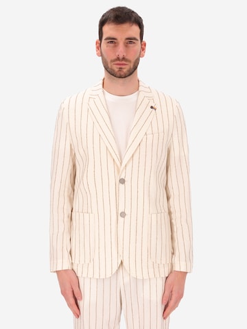 Distretto12 Regular fit Colbert 'Paco' in Beige: voorkant