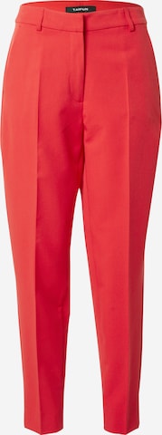 TAIFUN Обычный Плиссированные брюки в Красный: спереди