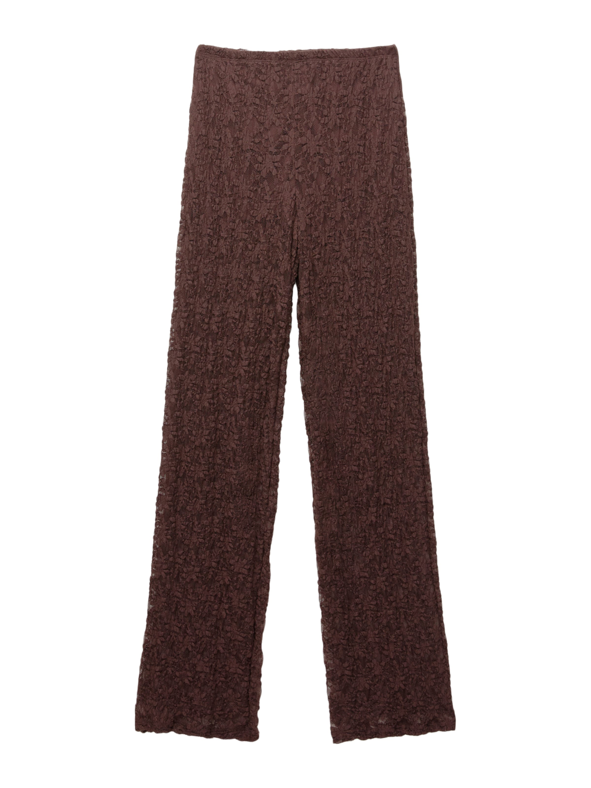 Regular Pantaloni de la Pull&Bear pe maro: față