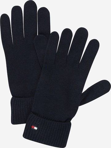 TOMMY HILFIGER Full Finger Gloves in Blue: front