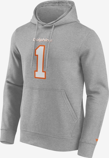 Fanatics Sweater 'Miami Dolphins Grahpic Hoodie Tagovailoa 1 NFL' in S in Grey, Item view