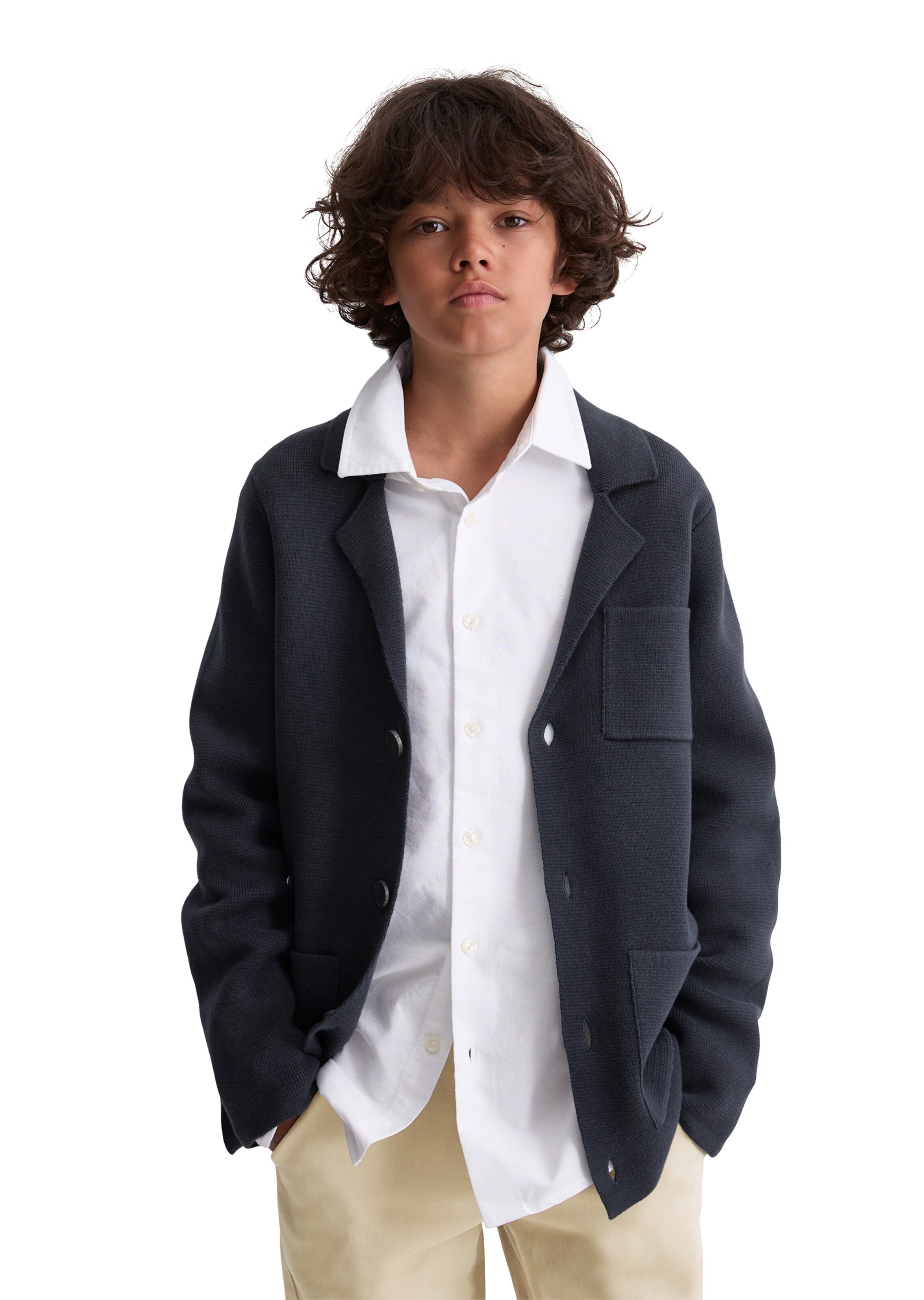 Marc O'Polo Knit cardigan in Blue: front