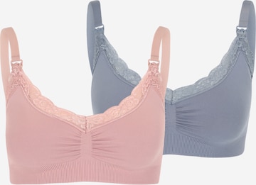 Soutien-gorge d’allaitement Lindex Maternity en bleu : devant