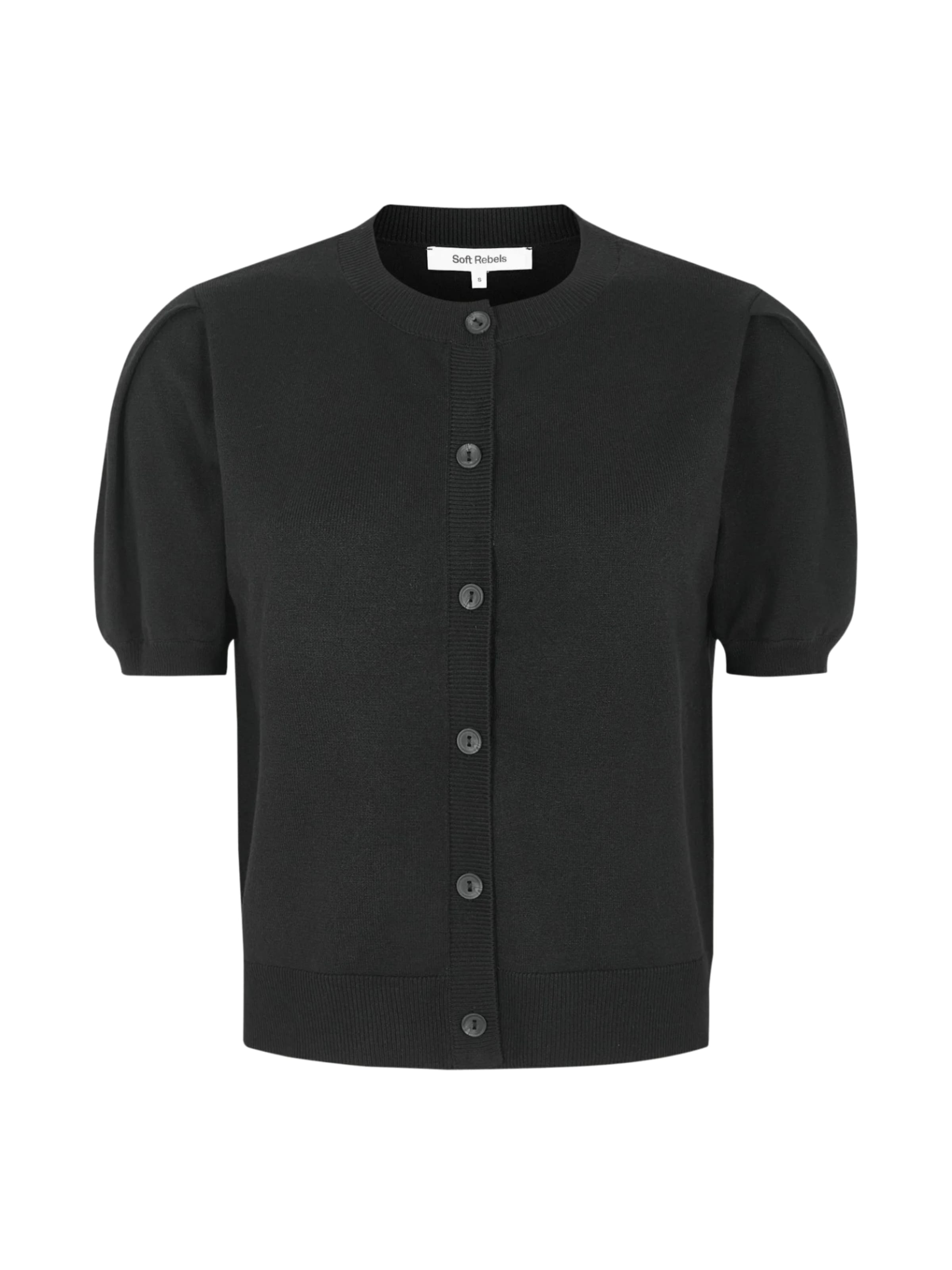Pulover ' SRMarla ' de la Soft Rebels pe negru: față