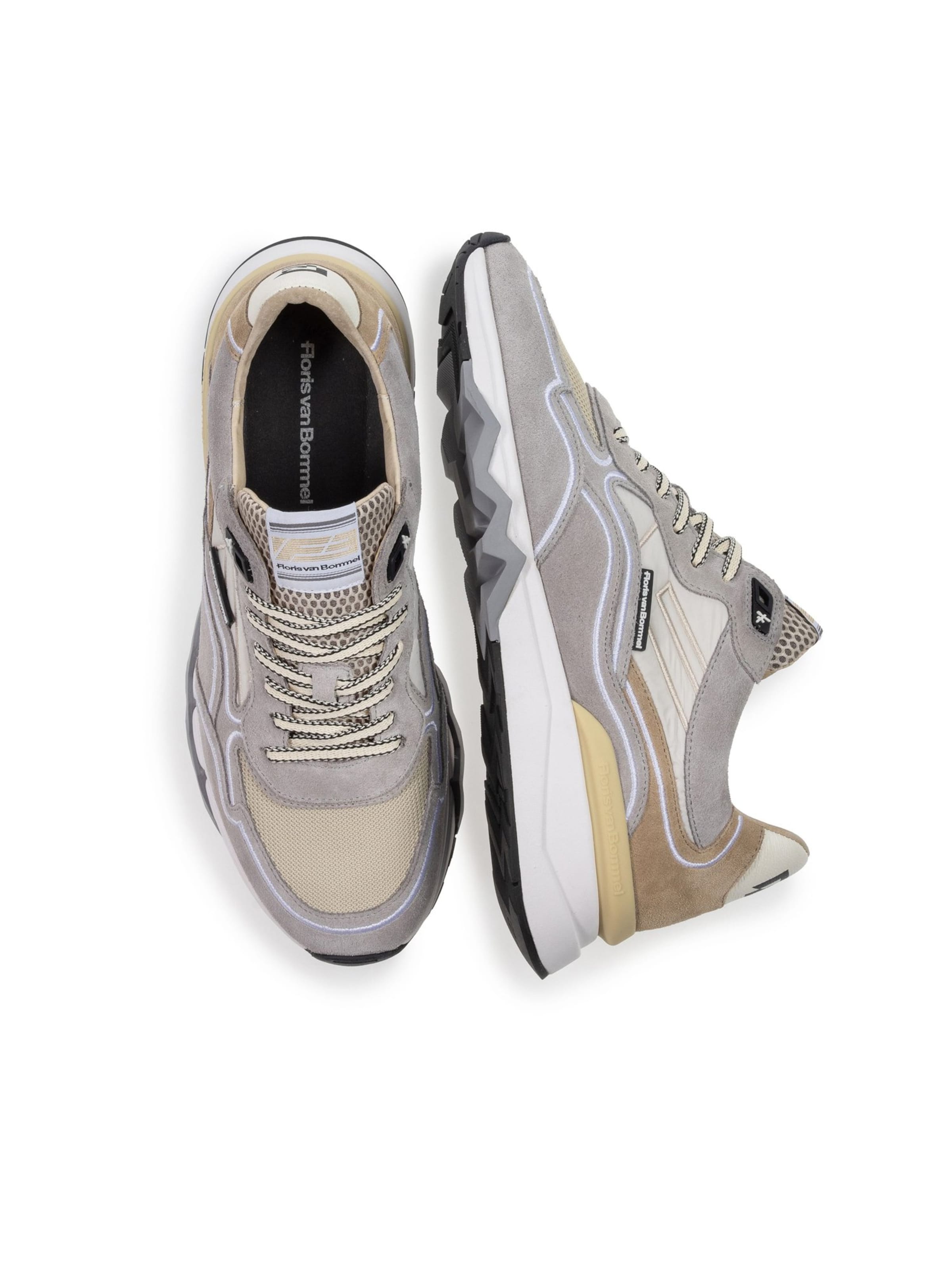 Floris van Bommel Sneakers laag 'DE ZAGER 03' in Grijs