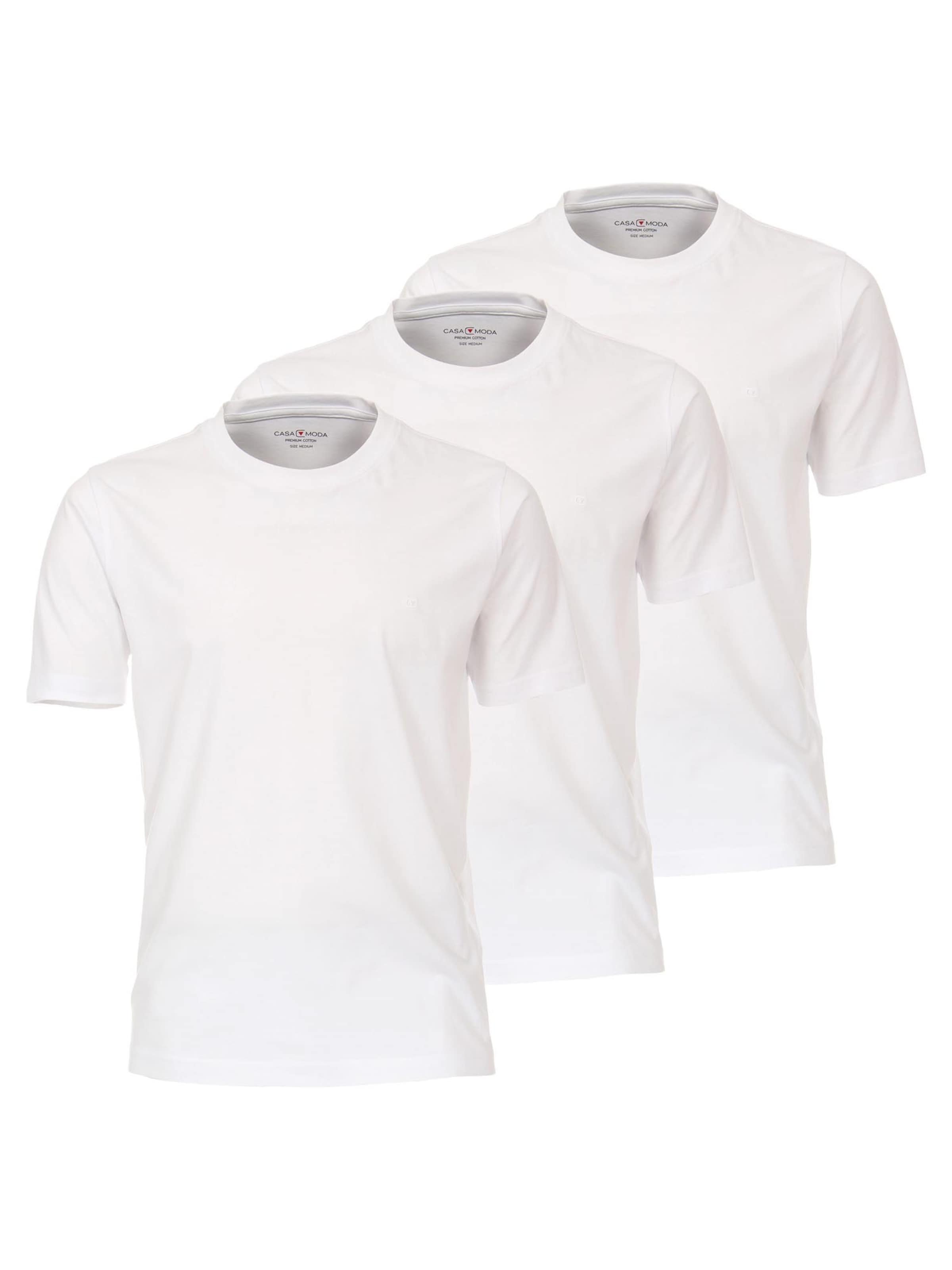 CASAMODA Shirt 'Basic'‌‌‌ in Weiß: Vorderseite