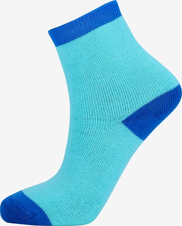 ZigZag Athletic Socks 'Lime' in Blue