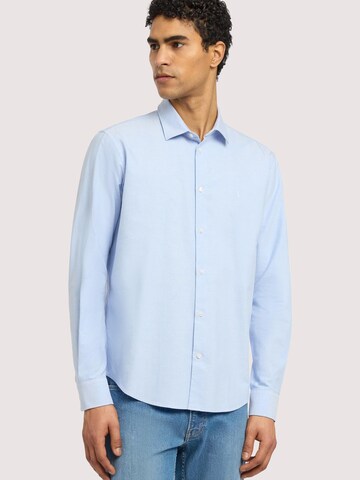 Trussardi Regular fit Button Up Shirt in Blue: front